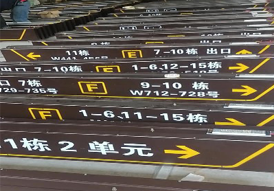 福贡广告标识中，常见的几种安装方式。